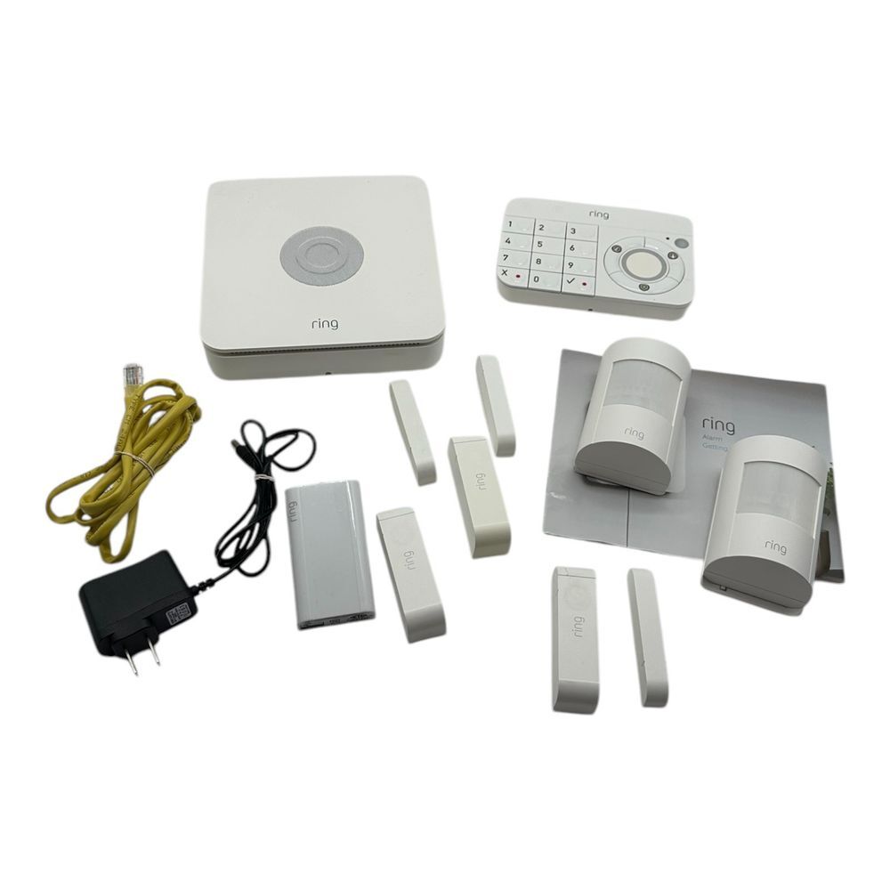 Ring Alarm Home Security Base Station 4HB1S70EN0‎ W/Keypad-Sensors-Power Cord